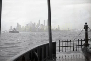 New York City Ferry / NYC Skyline - c1947 - Vintage Negative - Picture 1 of 2