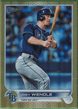 2022 TOPPS BASEBALL SERIES 1 (GOLD FOIL) #145 JOEY WENDLE TAMPA BAY RAYS