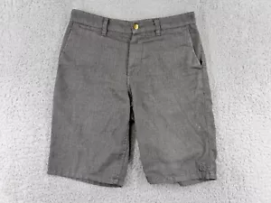 DC Shoes Shorts Mens 30 Gray Herringbone Twill Polyester Blend Skate Skateboard - Picture 1 of 14