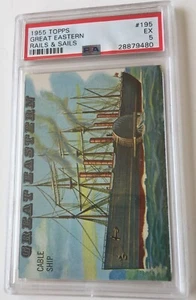 1955 Topps Great Eastern Type Rails And Sails #195 EX PSA 5 - Picture 1 of 2