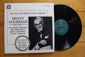 BENNY GOODMAN "YALE ARCHIVES VOL 5" DOUBLE LP 12" RECORD UNLRELEASED JAZZ [45] - Picture 1 of 4