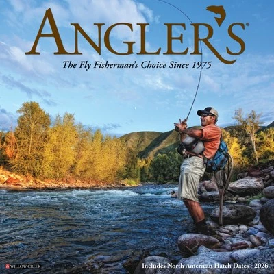WILLOW CREEK PRESS Angler's 2026 12" x 12" Wall Calendar (free shipping)