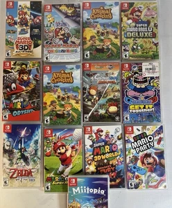 Lot of 13 Nintendo Switch Game Cases Only No Cartridges Mario Zelda Animal  - Picture 1 of 8
