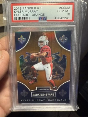 2019 Rookies & Stars Kyler Murray Orange Crusade Prizm SSP /25 PSA 10 GEM RC - Image 1 of 3