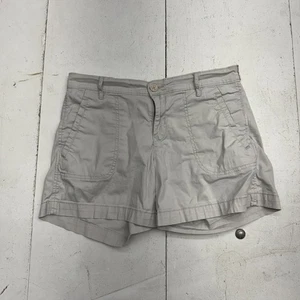 Calvin Klein Jeans Solid Light Gray Basic Casual Chino Shorts Womens Size 6 - Picture 1 of 6