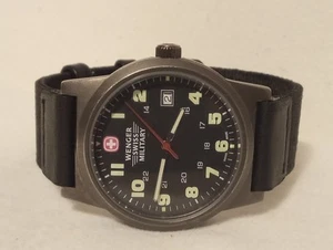 Mens Wenger Swiss Military Quartz Watch 7291x New Battery - Picture 1 of 5