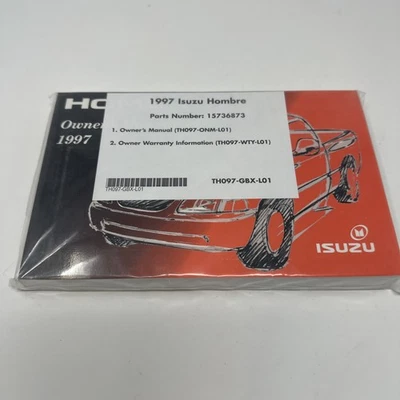 Isuzu Hombre 1998 camioneta pickup manual del propietario guía del usuario Foto 1 de 3