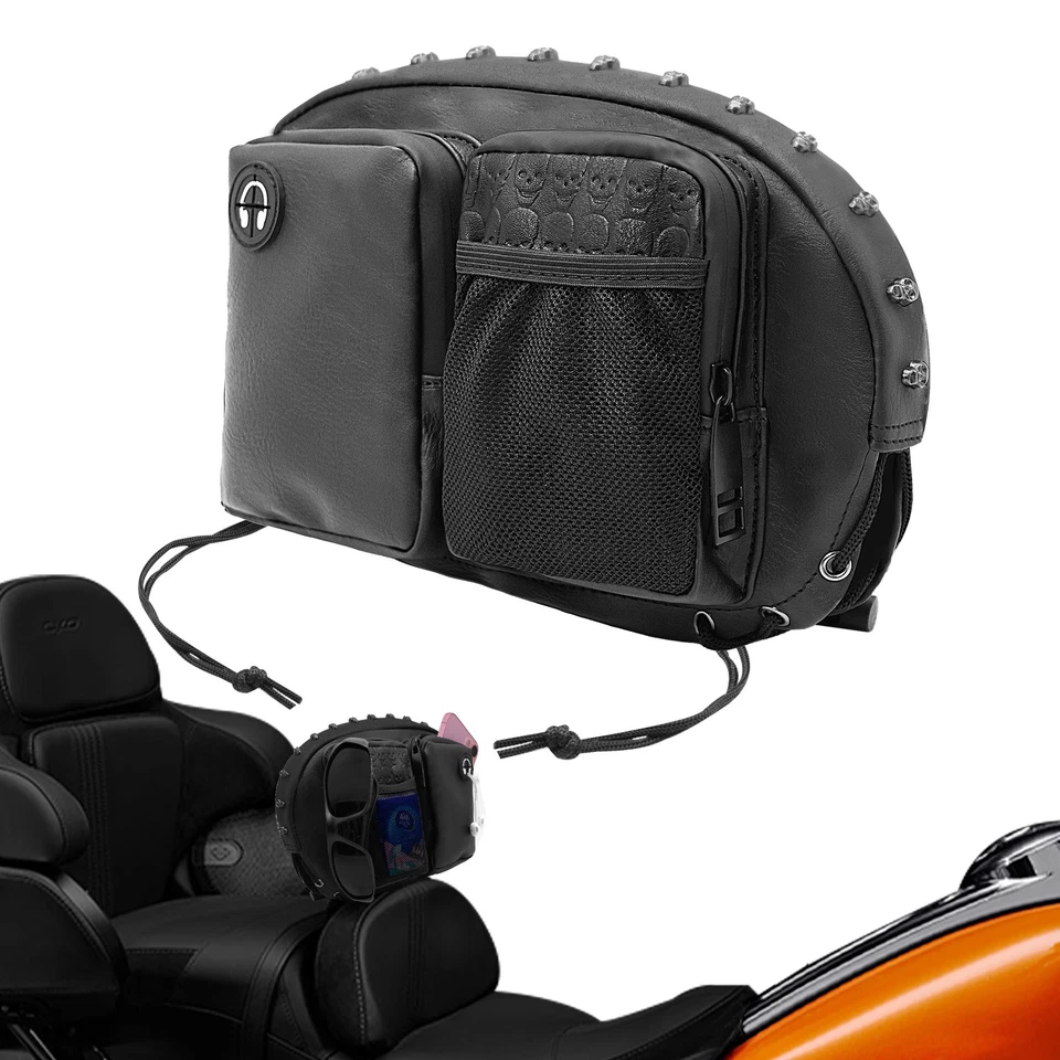 New Rider Backrest Organizer Bag For HARLEY 2009-up Honda Goldwing GL1800 Foto 1 de 4