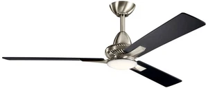 52" Kichler Kosmus Brushed Stainless Steel LED Ceiling Fan with Remote - Picture 1 of 1