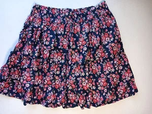Gap Girls XXL 14-16 Peacoat Floral Elastic Waistband Tiered Skort - Picture 1 of 3