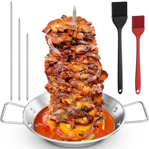 Stainless Steel Al Pastor Vertical Skewer Set for Grill – Brazilian Spit Stan... - Picture 1 of 6