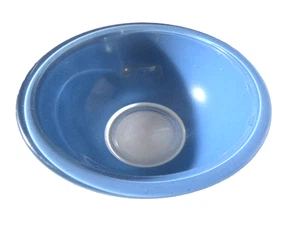 Vintage Pyrex Moody Blues Mixing Bowl 323 Clear Glass Bottom 1.5 L - Picture 1 of 9