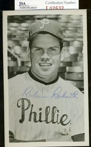 Robin Roberts Jsa Authenticated Signed 1950`s Photo Postcard Autograph - Picture 1 of 1