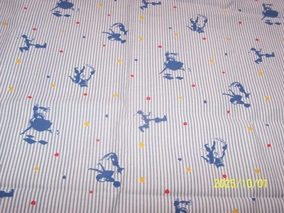 Ancien Coupon de tissu en coton au décor des contes. Circa 1930/40. Réf n°22 - Photo 1/4