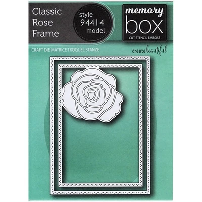 MEMORY BOX Stanzformen Set Stanzschablone Scrapbooking Die Cut, Classic Rose Fra - Bild 1 von 4