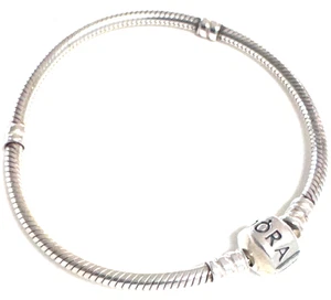 Authentic Pandora Moments Sterling Silver Bracelet 590702HV-18 cm/7.1" - Picture 1 of 6