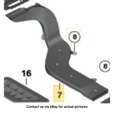 BMW 520i F10 2013 conducto de aire pilar B interior izquierdo usado OEM 64227213299 Foto 1 de 4