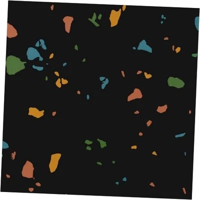  Azulejo de suelo negro pelar y pegar impermeable terrazo pelar y caja de 12 azulejos Foto 1 de 4