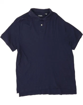 CHAPS Mens Custom Fit Polo Shirt Large Navy Blue Cotton CS10 - Image 1 of 3