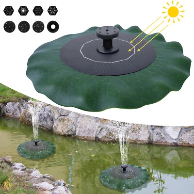 Solar Pumpe Springbrunnen 1.4 W Teichpumpe Brunnen Fontäne Garten-Wasserspiel - Bild 1 von 4