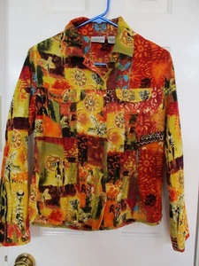 Chicos bunte Cordjacke mit Knopfleiste GRÖSSE CHICO'S 0 SMALL - Bild 1 von 4