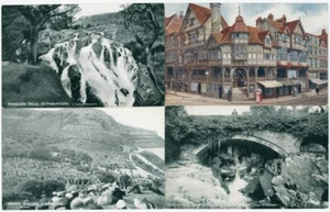 FOUR VINTAGE L. N. W. R. PICTORIAL POSTCARDS EARLY 1900'S - Picture 1 of 2