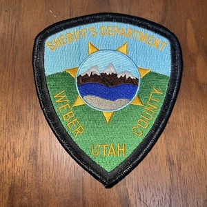 PARCHE POLICÍA WEBER COUNTY UTAH TALLA HOMBRO SIN USAR - Imagen 1 de 2