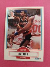 Clyde Drexler Portland Trail Blazers Carte Basket NBA Fleer 1990-91 #154