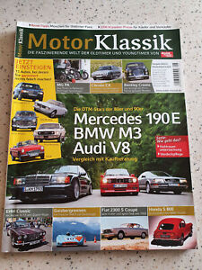 Motor Klassik 8/12 Mercedes 190E BMW M3 Audi V8 Fiat 2300 S Coupe Honda S 800