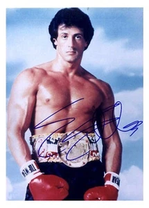 Sylverster Stallone Autogrammkarte bekannt aus Rocky - Bild 1 von 2