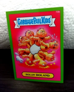 2014 Garbage Pail Kids Series 2 Green Border "ROLLIN' ROLAND" #70b Sticker Card - Picture 1 of 1