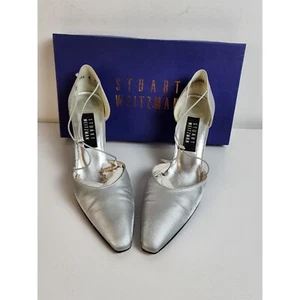 Stuart Weitzman silber sexy lahme Pumps, Vintage, Größe 8 - Bild 1 von 14