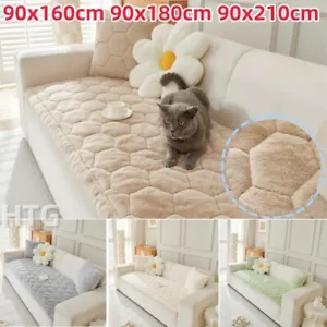 Couch Cover Thicken Plush Sofa Slipcover Non-slip Soft Pet Bed Sofa Protector US - Picture 1 of 52