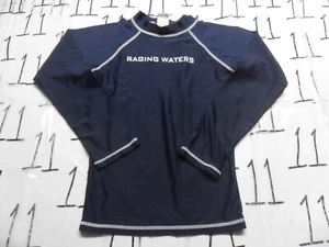 Medium Kids Raging Waters Swim Sun Protection Longsleeve Cromer Resortwear Shirt - Picture 1 of 3