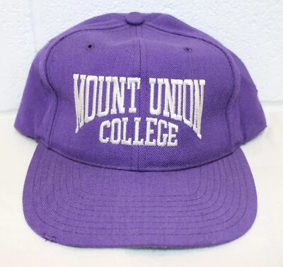 Boné/chapéu vintage verdadeiro University of Mount Union College 100% lã - leia - Imagem 1 de 4