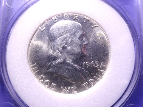 1963 Franklin Half   BU Cover