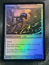 MTG *Shimmer Myr Foil X1* (NM) Mirrodin Besieged Magic the Gathering Free Ship