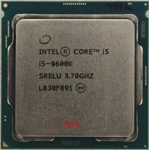 Intel 9th Gen Core i5-9600K SRELU SRG11 3.7GHz (Turbo 4.6GHz) 6-Core LGA1151 CPU - Picture 1 of 3