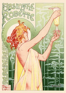 Home Wall Art Print - Poster pubblicitario vintage -ABSINTHE ROBETTE- A4,A3,A2 - Foto 1 di 1