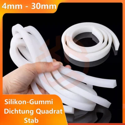 Solida guarnizione in gomma siliconica listelli quadrati 4mm~30mm Sealing asta quadrata - Immagine 1 di 4