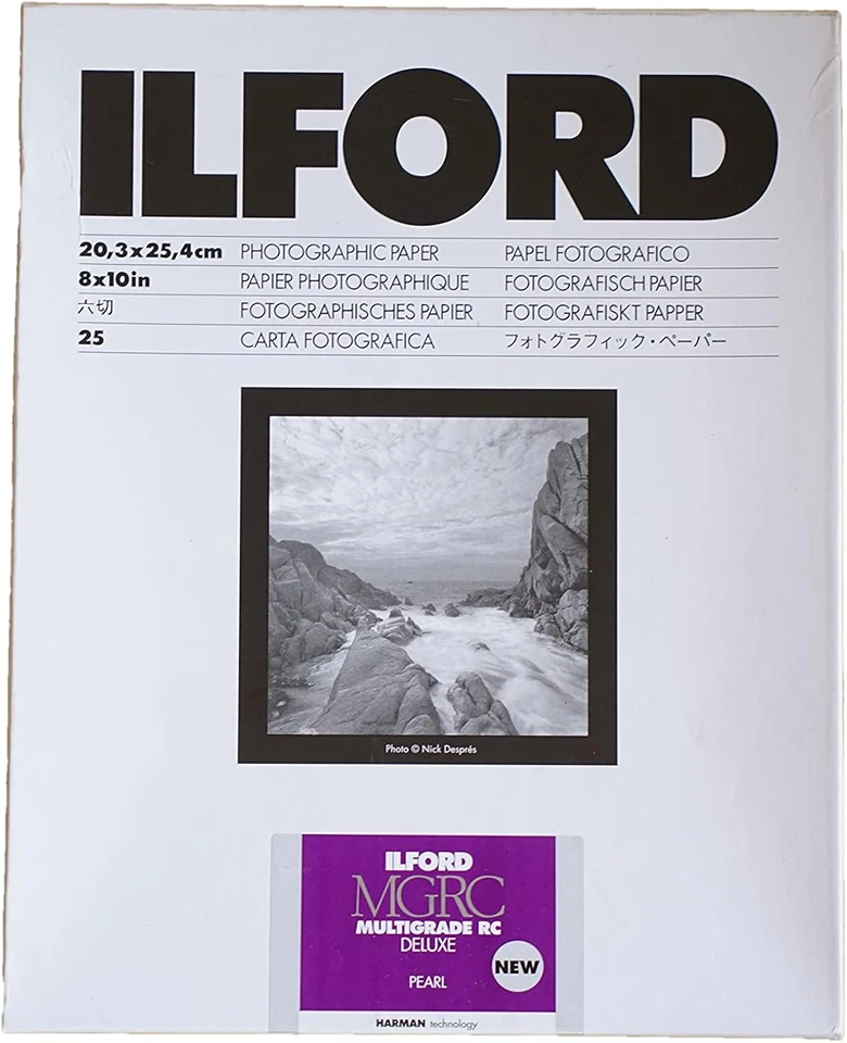 Papel Fotográfico Multigrado V RC Deluxe Superficie Perla Blanco y Negro, 190Gsm, 8X10, 25 Foto 1 de 1