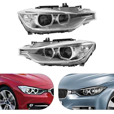 Left & Right Headlights for 2011-2015 BMW 3 Series F30 Xenon/HID AFS Foto 1 de 4