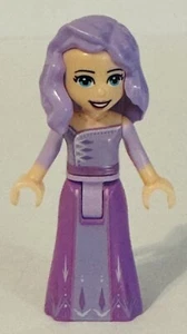 LEGO Minifigure Disney Princess ELSA Frozen Lavender Dress with Matching Hair - Picture 1 of 2
