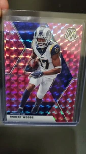 2020 Mosaic Robert Woods Pink Prizm Parallel Rams - Picture 1 of 2