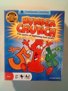 Number Crunch the game of lightening fast math Learning Game New sealed in box - Picture 1 of 3