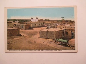 Albuquerque New Mexico Postcard Pueblo of Isleta NM - Picture 1 of 2