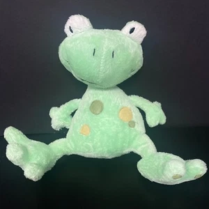 Jellycat Jelly Kitten Green Frog Plush Boing Sound Spots 10" Stuffed Animal Baby - Picture 1 of 6