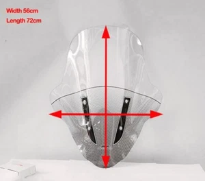 Motorcycle Suzuki Burgman Street 125 Polycarbonate Windshield Windscreen - Picture 1 of 7