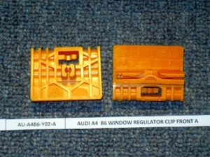 Audi A4 (B6) Window Regulator Clips (2) FRONT PAIR left/right from MI - fast - Bild 1 von 1