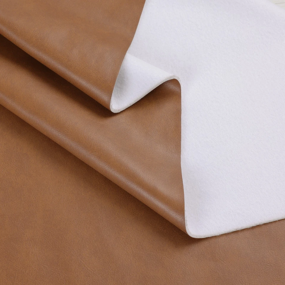 1.3毫米厚人造皮革织物预切复古合成内饰褶饰 — 第 1/4 张图片